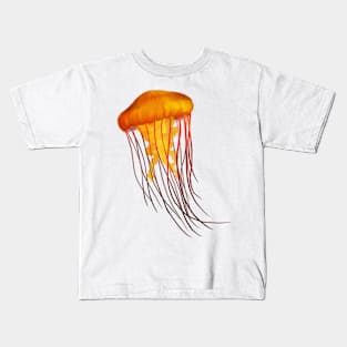 Orange Jellyfish Kids T-Shirt